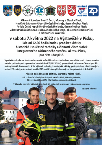 Den se složkami IZS v Písku