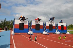 V Třebíči poměřili síly hasiči v požárním sportu ze dvou krajů