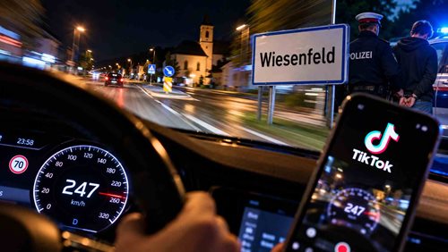 Řítil se obcí rychlostí 210 km/h. Pak zrychlil na 247 km/h, prozradilo ho video na TikToku