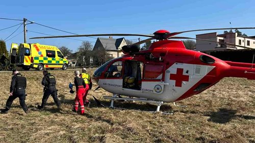 Pád při práci skončil vážným zraněním