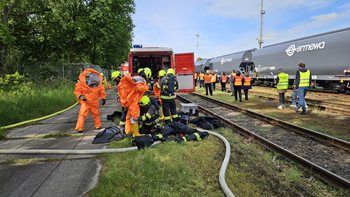 Únik čpavku nanečisto: Zkouška připravenosti záchranářů