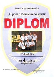 O pohár Moravského krasu bojovali denní příslušníci hasičských záchranných sborů