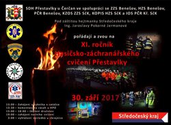 Hasičsko-záchranářské cvičení Přestavlky u Čerčan 2017-FOTOGALERIE