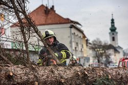 Během sobotního dne zaznamenali hasiči v Královéhradeckém kraji na třicítku zásahů. Vítr lámal stromy zejména na Náchodsku.