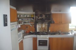 Požár v kuchyni v Radčicích na Chrudimsku