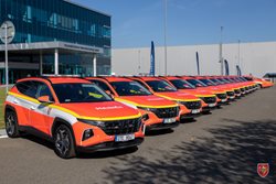 Hasiči dostali 24 velitelských vozidel Hyundai Tucson