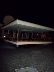 Noční požár na lázeňské kolonádě